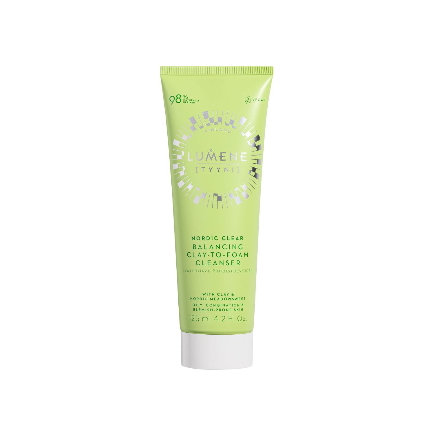 LUMENE Nordic Clear Balancing clay-to-foam cleanser 125ml - British product