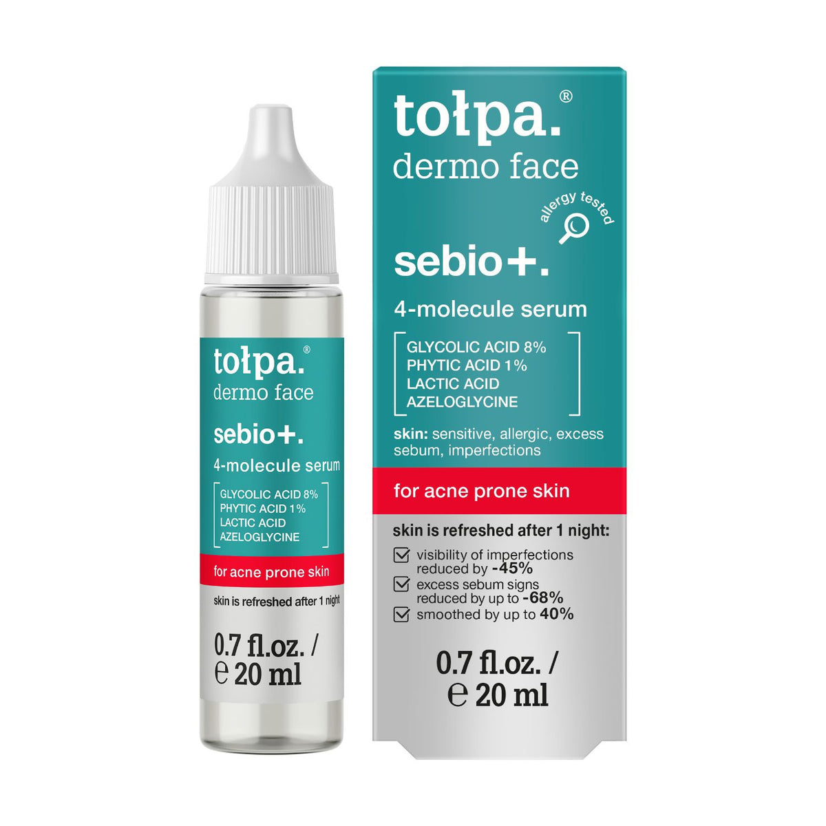 Topa face serum Sebio+ 20ml, imported from the UK