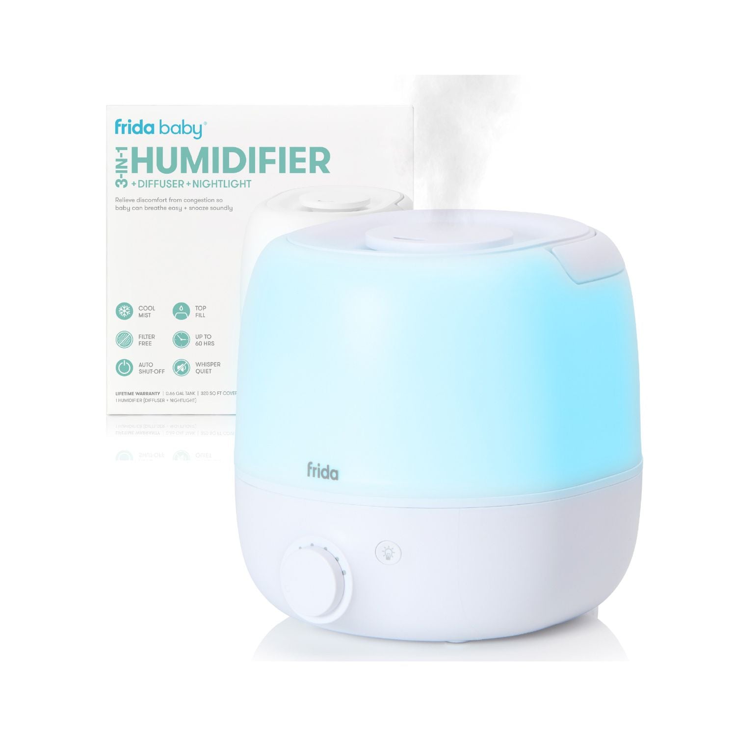 Frida 3-in-1 humidifier nightlight diffuser - British product