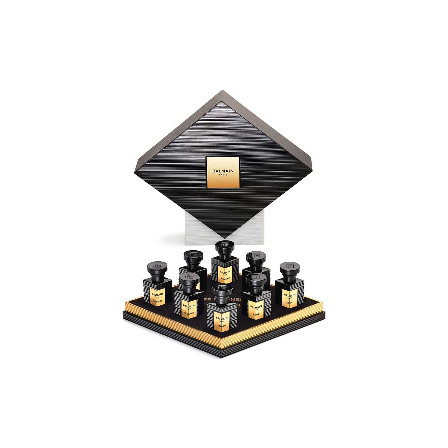 Balmain Deluxe Coffret fragrance miniatures 4ml each, UK version