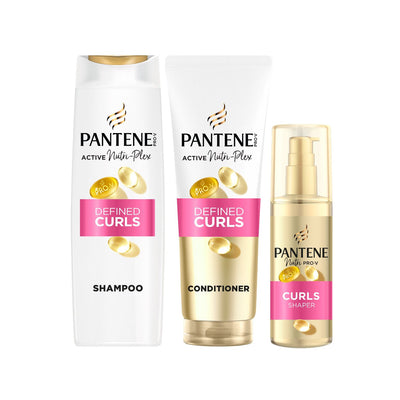 Boots Pantene Curls Bundle Shampoo 500ml Conditioner 350ml & Daily Moisturiser 145ml- Buy online at McGrocer