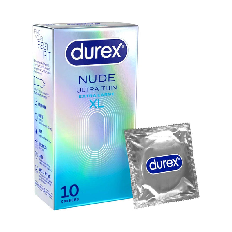 Durex Nude Wide Fit condoms 10 pack (British brand)