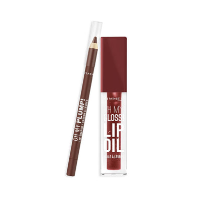 Boots Rimmel Cherry Crush Lip Oil & Pencil Duo- Buy online at McGrocer