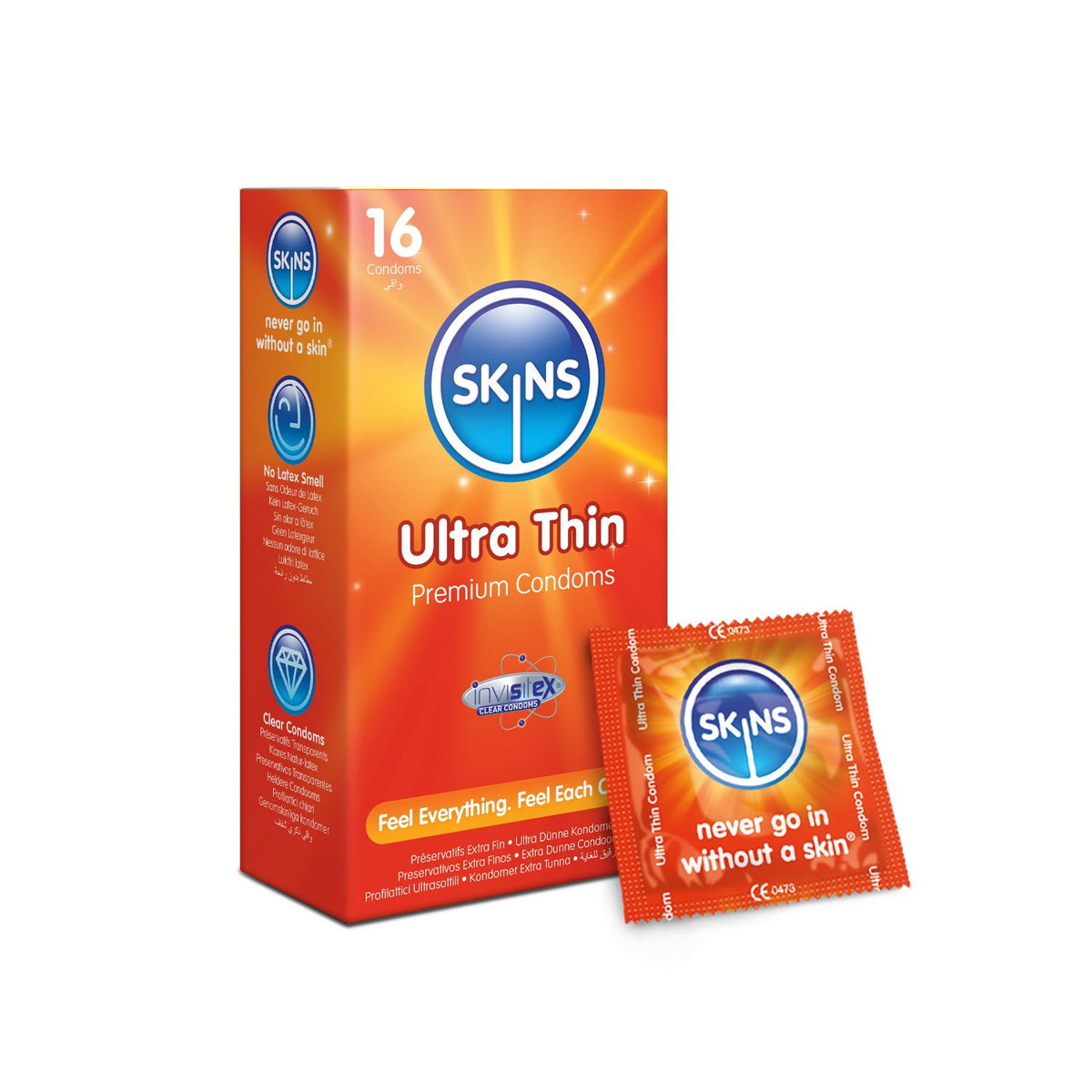 Skins Ultra Thin condoms duo pack 32s, imported from the UK