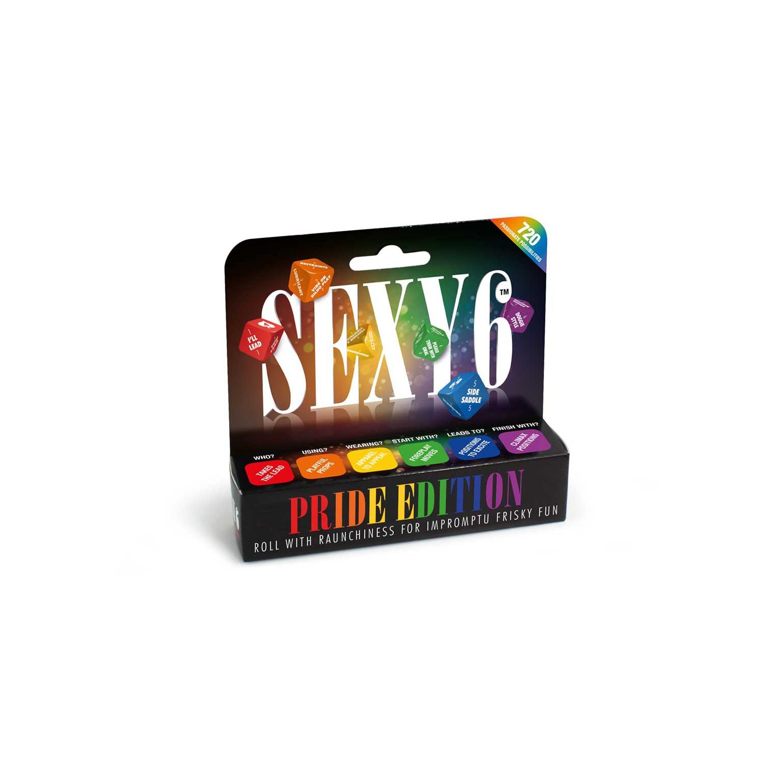 Sexy 6 Pride Edition dice game, UK version