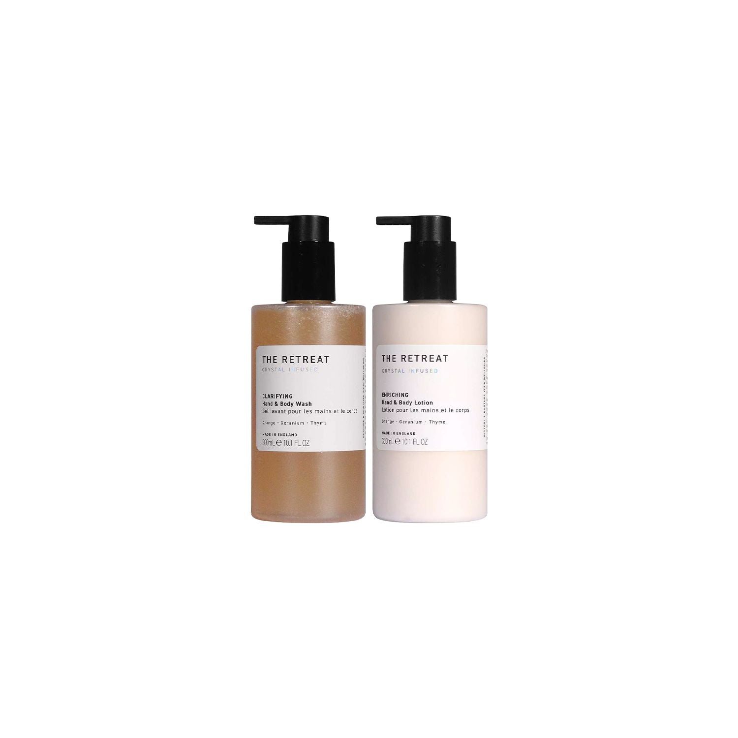 The Retreat Hand & Body Duo 300ml set (British brand)