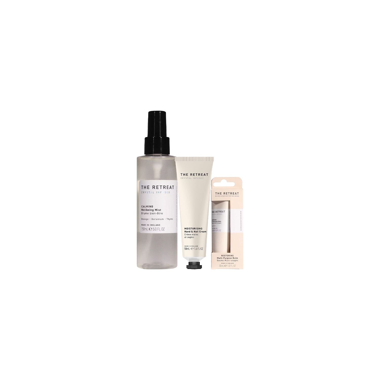 The Retreat Essential Wellbeing on the Go bundle (British brand)
