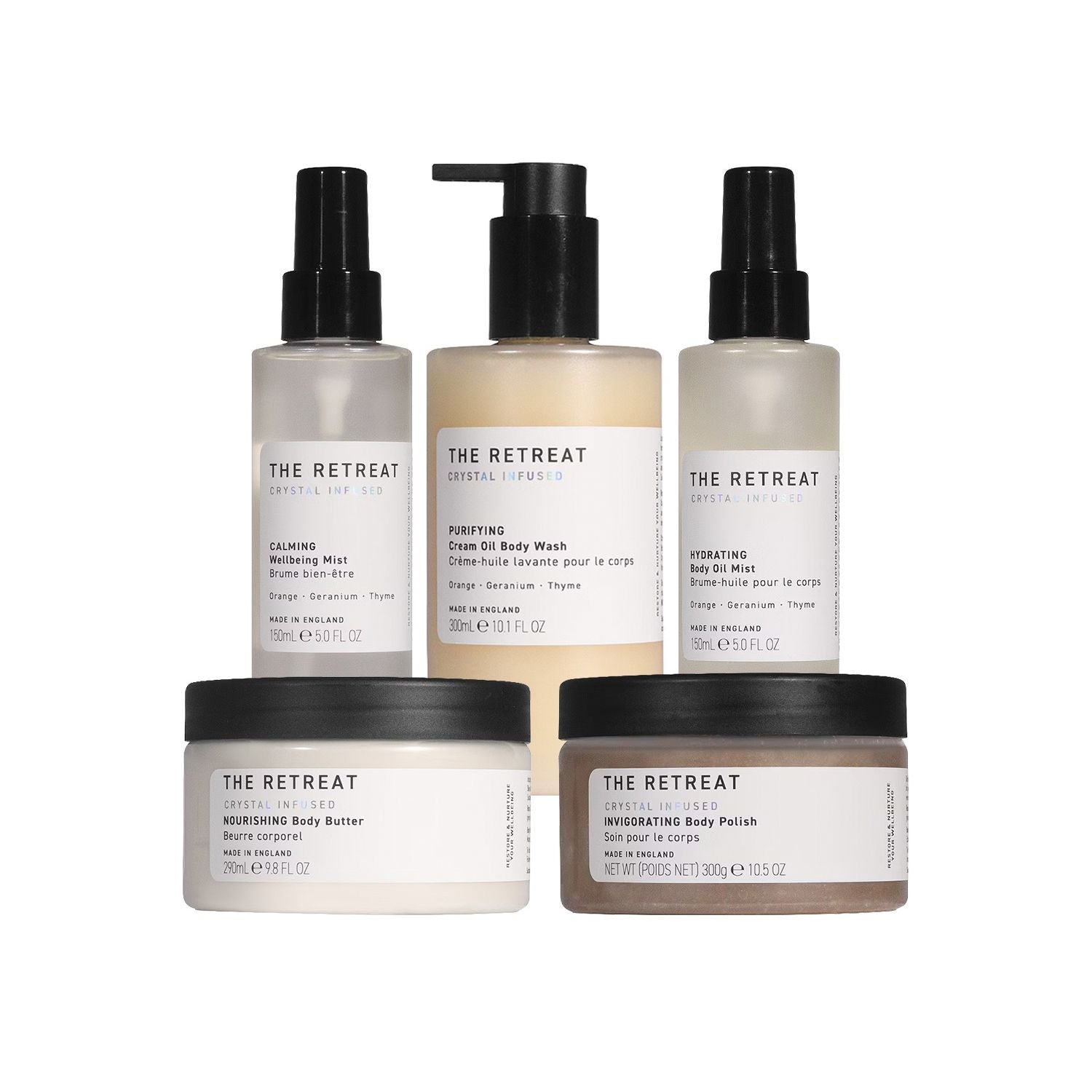 The Retreat spa bundle 5-piece body care set, UK version