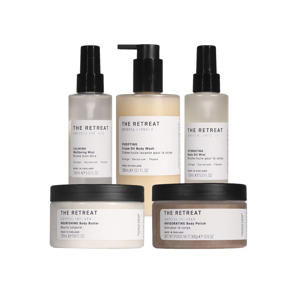 The Retreat spa bundle 5-piece body care set, UK version