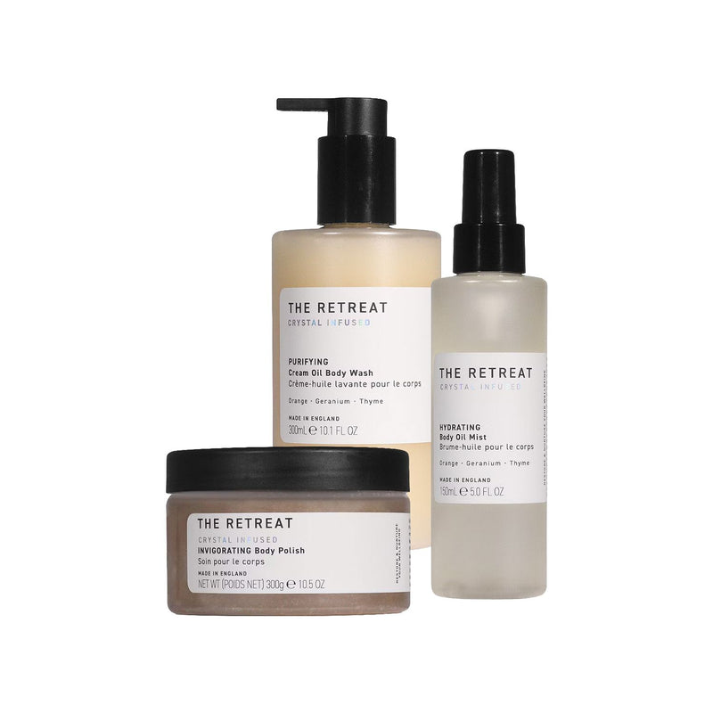 The Retreat Prep & Glow body care bundle - British product