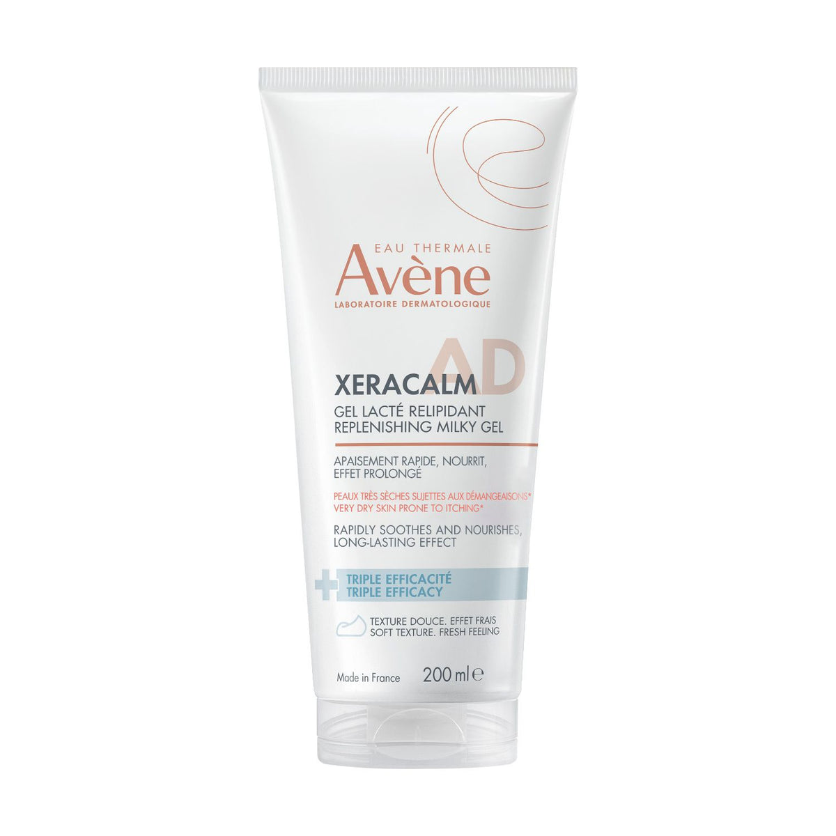 Avène Xeracalm A.D replenishing milky gel 200ml, UK version