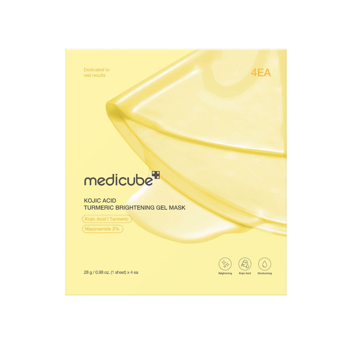 Medicube gel mask Kojic Acid Turmeric 28g 4ea, imported from the UK