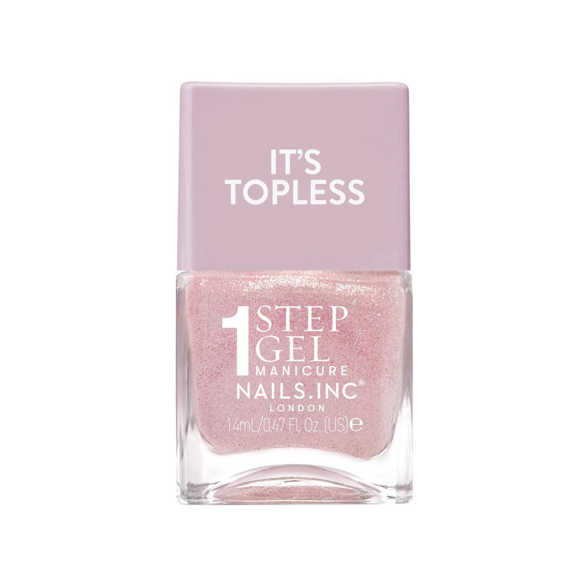Nails.INC It's Topless 1-step gel nail polish Alina nude shimmer 14ml (British brand)