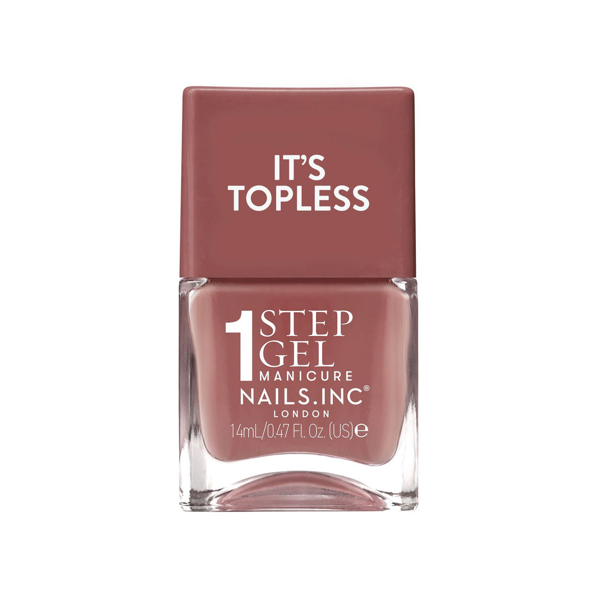 Nails.INC It's Topless 1-step gel nail polish Alexis nude tan 14ml (British brand)