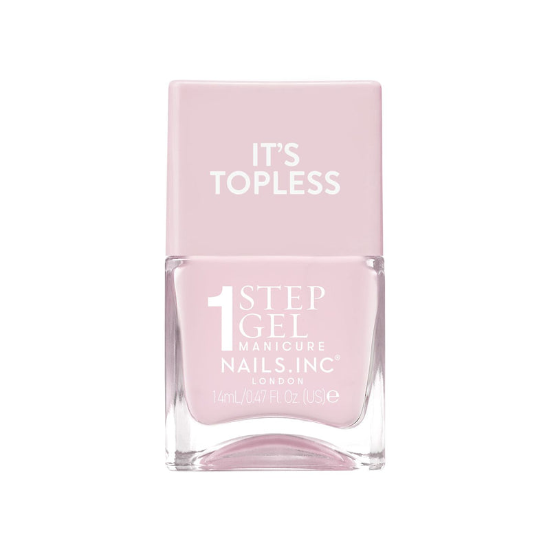 Nails.INC It's Topless nail polish Florence dusky pink 14ml - British product