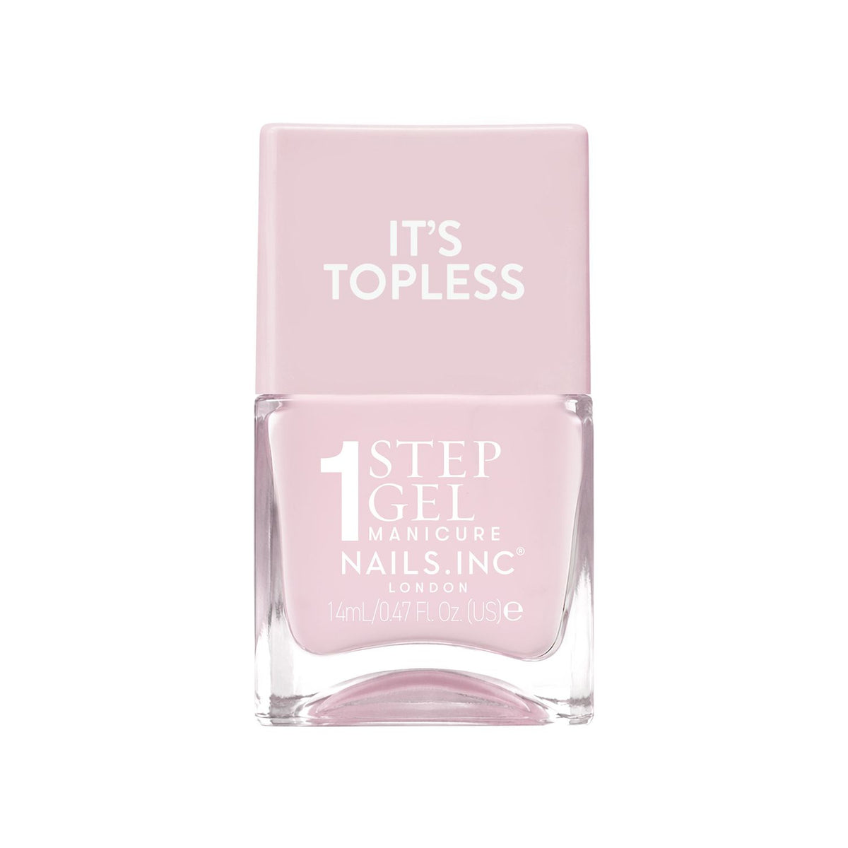 Nails.INC It's Topless nail polish Florence dusky pink 14ml - British product