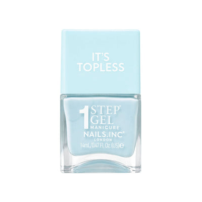 Boots Nails.INC It's Topless 1-Step Gel Nail Polish Giselle Icy Blue 14ml- Buy online at McGrocer
