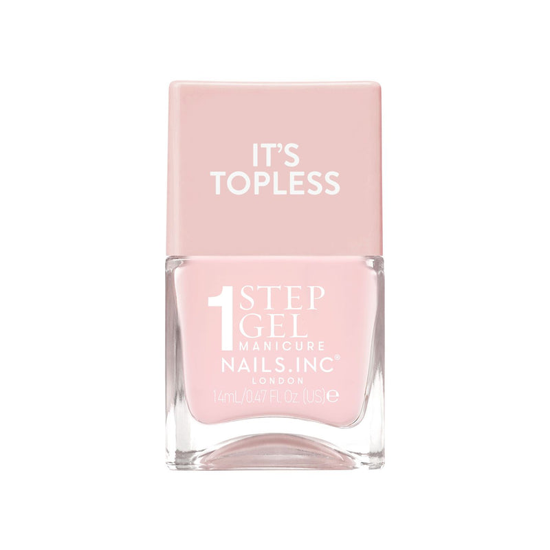 Nails.INC It's Topless gel nail polish Lottie Sheer Nude 14ml (British brand)