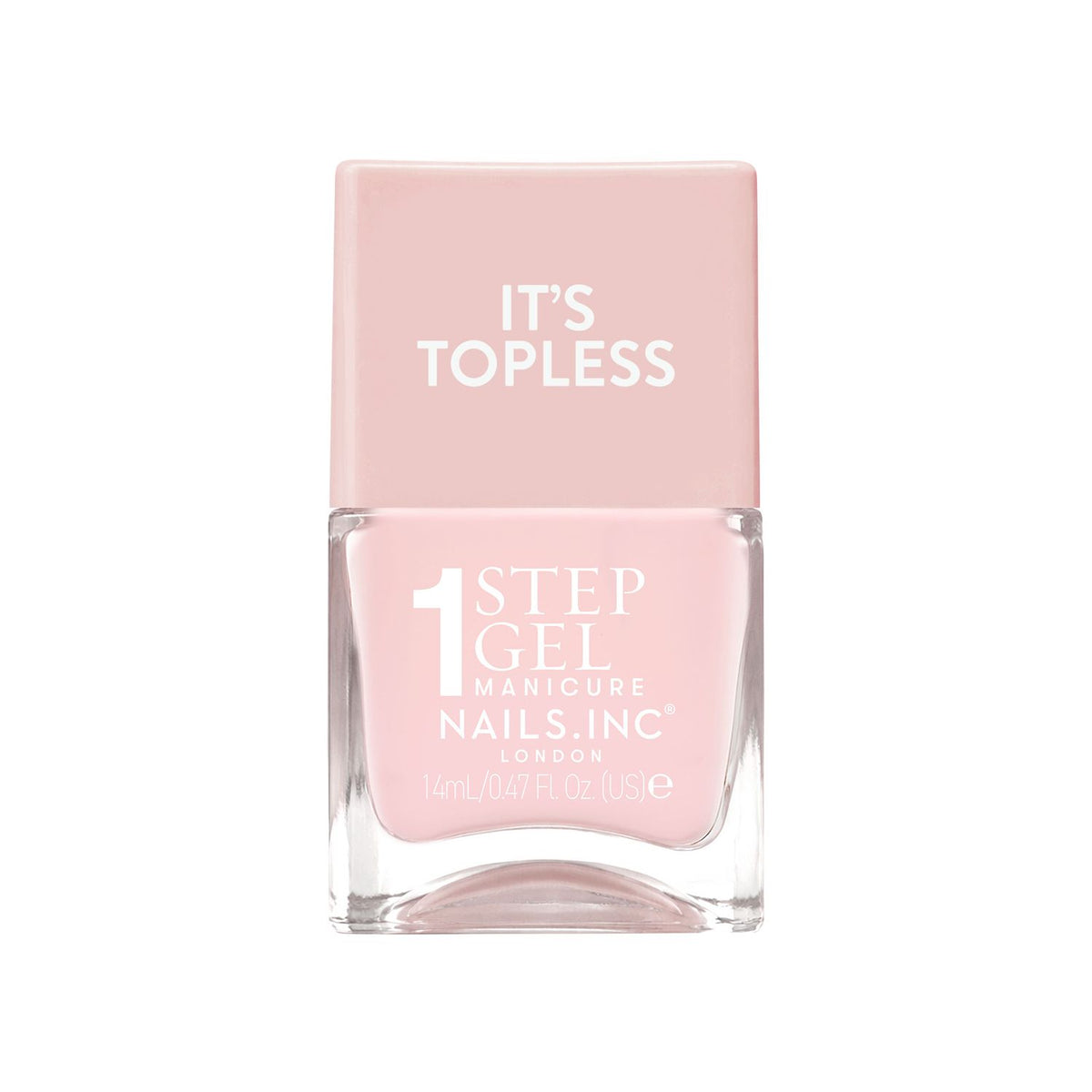 Nails.INC It's Topless gel nail polish Lottie Sheer Nude 14ml (British brand)