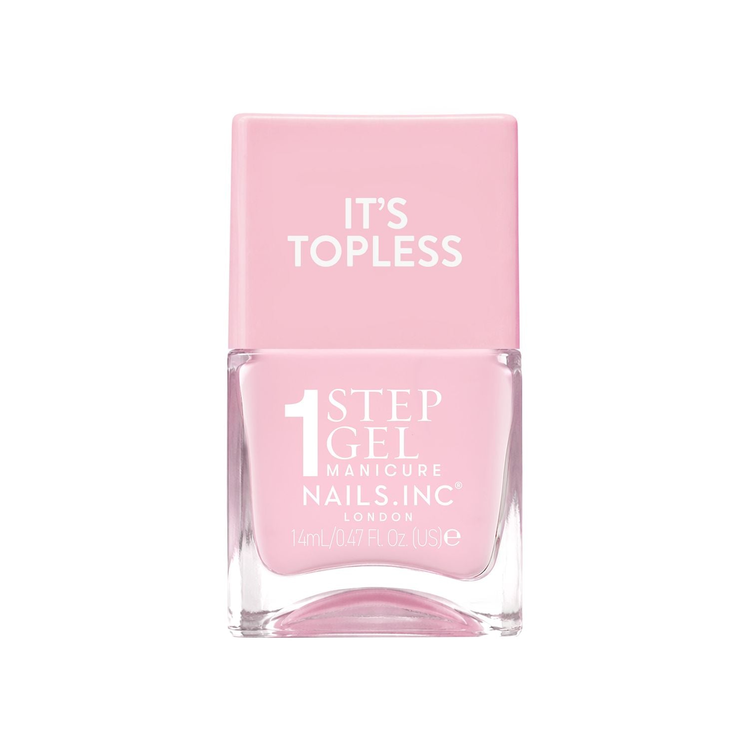 Nails.INC It's Topless Molly 14ml nail polish, imported from the UK