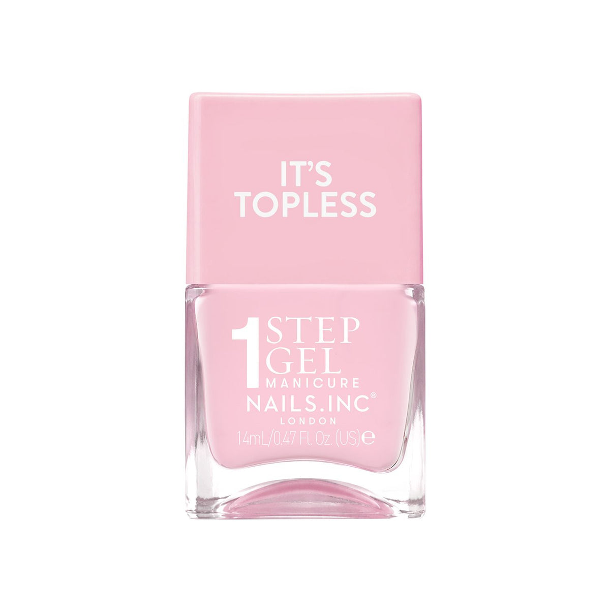 Nails.INC It's Topless Molly 14ml nail polish, imported from the UK