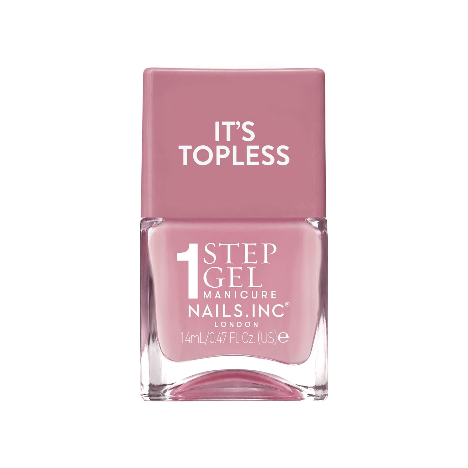 Nails.INC gel nail polish Pia light mauve 14ml, UK version