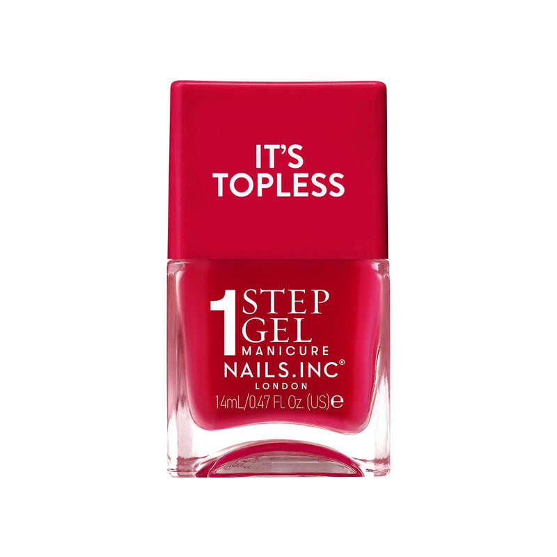 Nails.INC nail polish Rory Red shimmer 14ml (British brand)