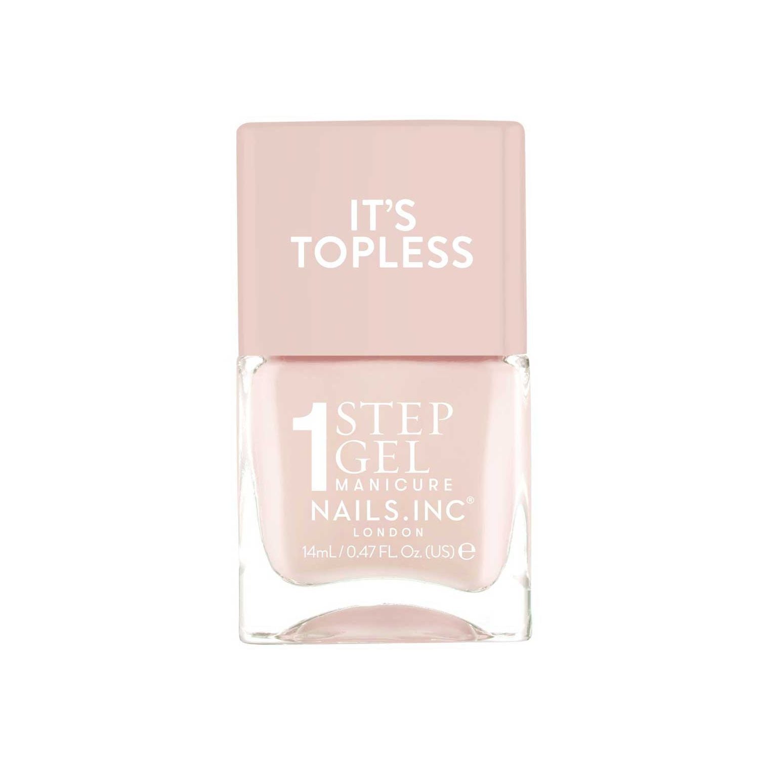 Nails.INC It's Topless nail polish shade Renee 14ml (British brand)