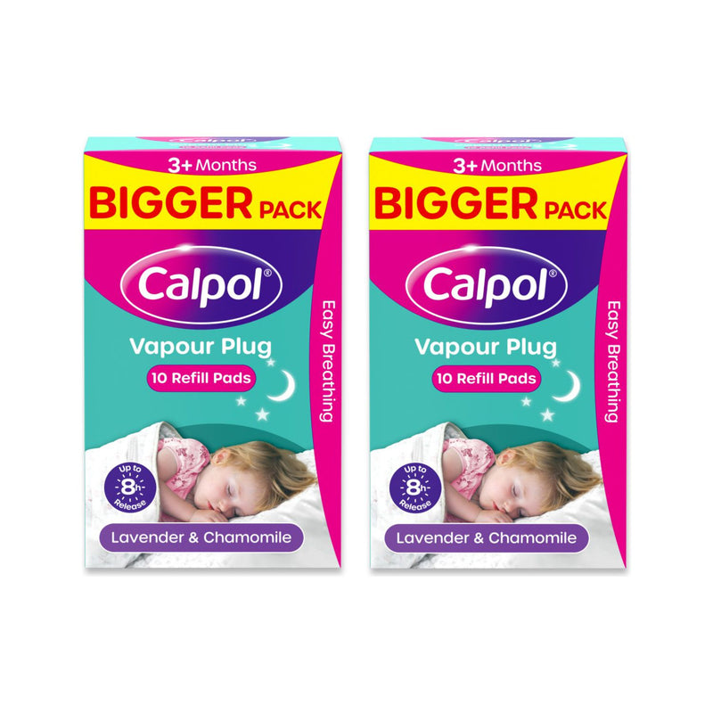 Calpol vapour plug refill pads lavender chamomile 2x10 pack - British product