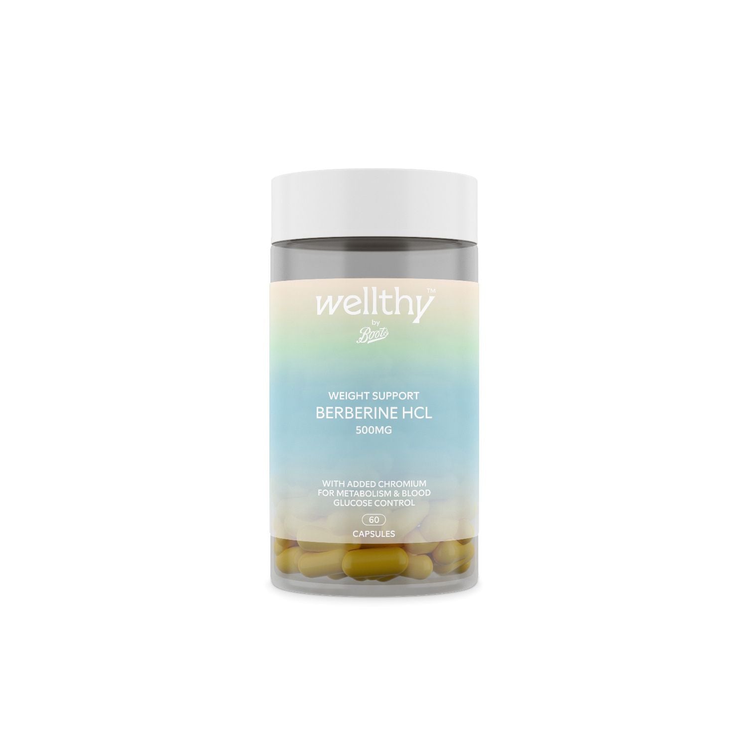 Wellthy by Boots Berberine supplement 60 capsules (British brand)