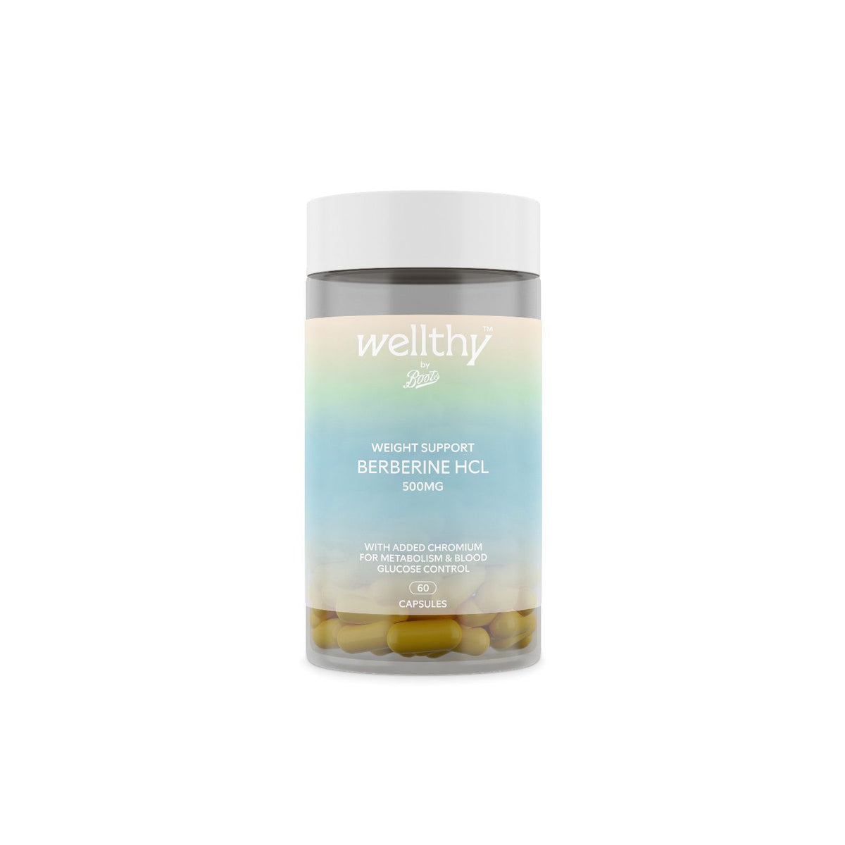 Wellthy by Boots Berberine supplement 60 capsules (British brand)