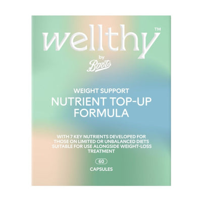 Boots Wellthy by Boots Weight Support Nutrient Top-Up Formula 60 Capsules- Buy online at McGrocer
