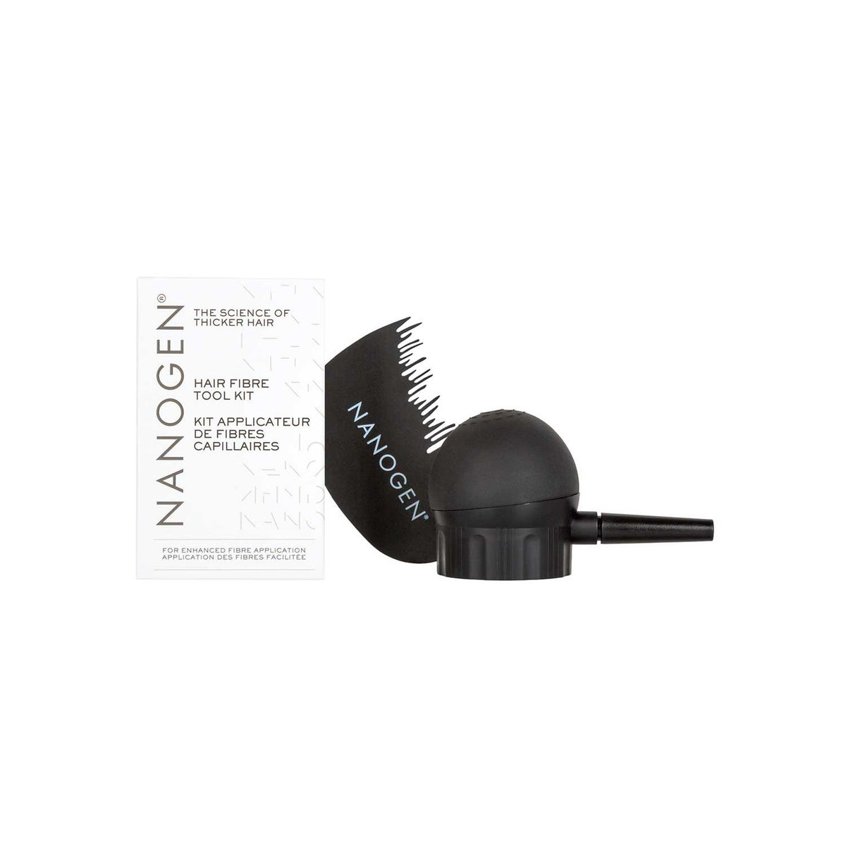 Nanogen Hair Fibre Tool Kit spray applicator and hairline guide (British brand)