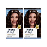 Clairol Nice'n Easy Dark Brown hair dye bundle, imported from the UK