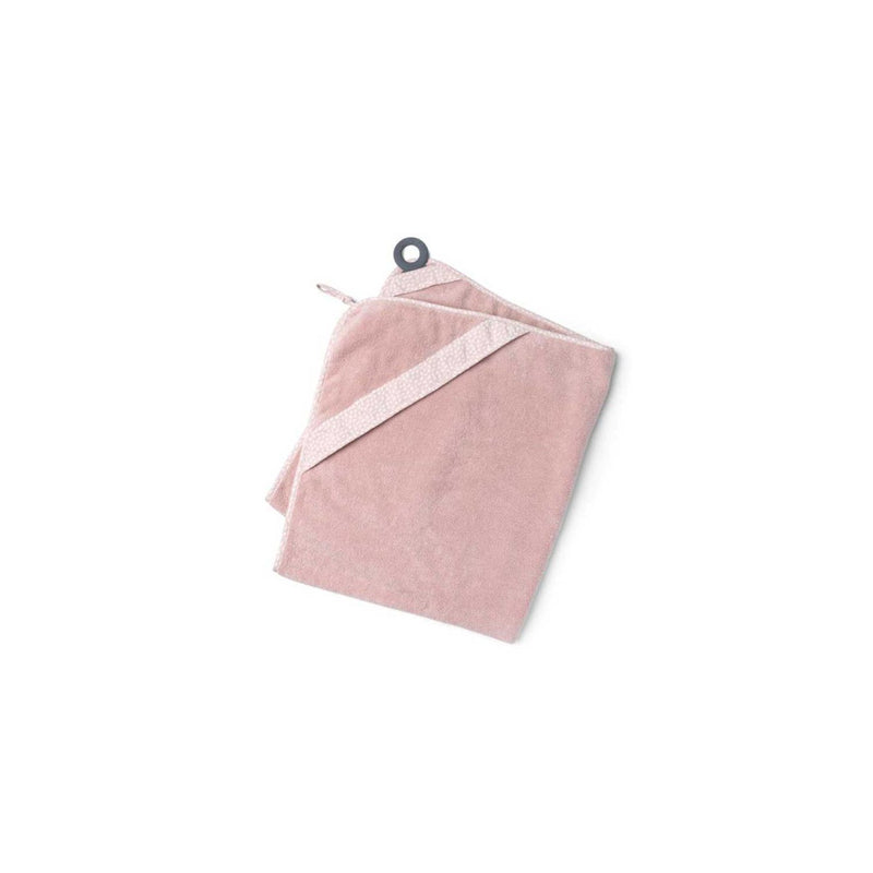 Doomoo organic cotton baby hooded towel pink - British product