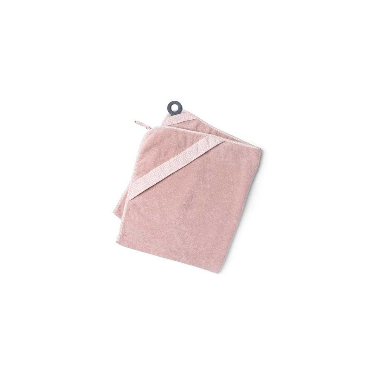 Doomoo organic cotton baby hooded towel pink - British product