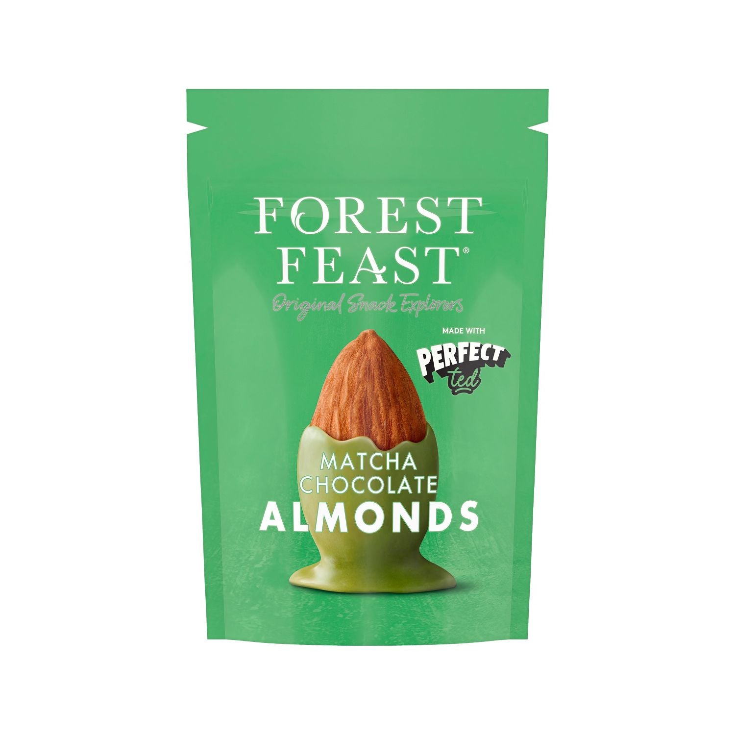 Forest Feast Perfect Ted Almonds 120g with matcha, UK version
