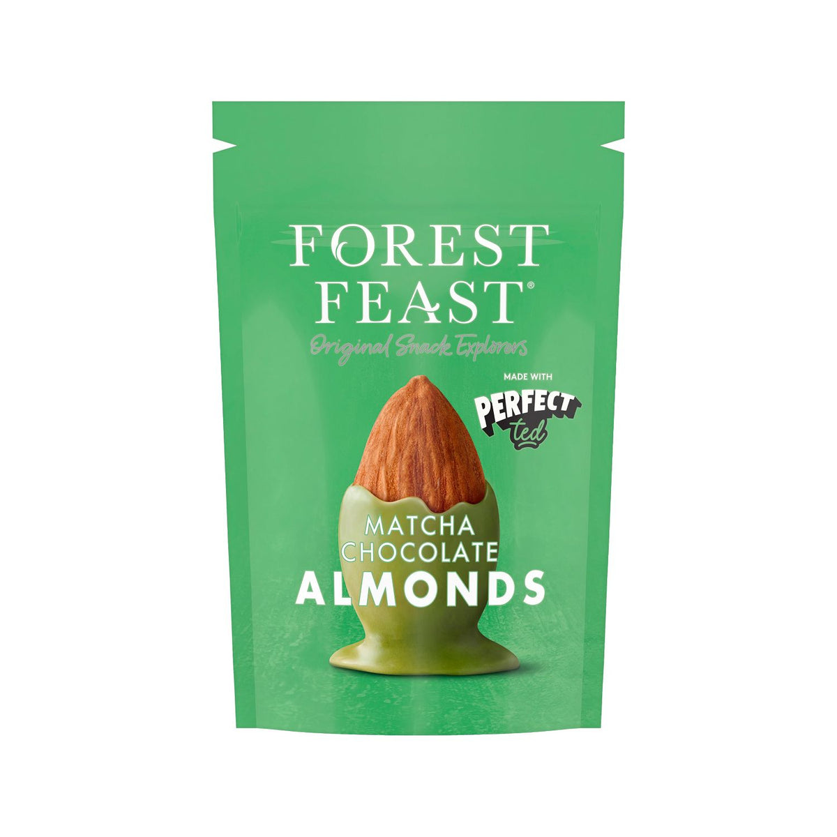 Forest Feast Perfect Ted Almonds 120g with matcha, UK version