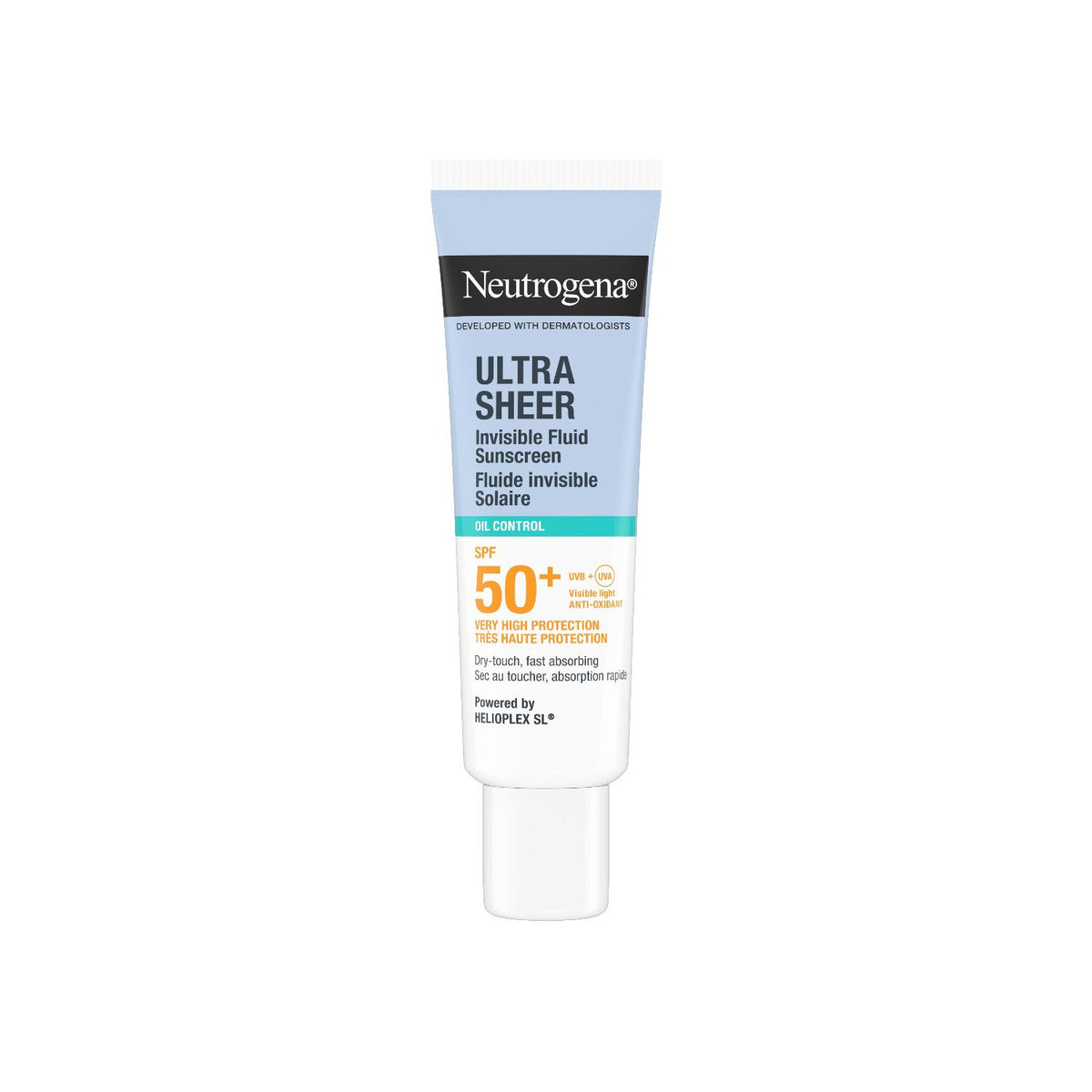 Neutrogena invisible fluid sunscreen oil control SPF50+ 50ml, UK version