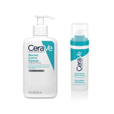 CeraVe blemish wash and serum bundle, imported from the UK