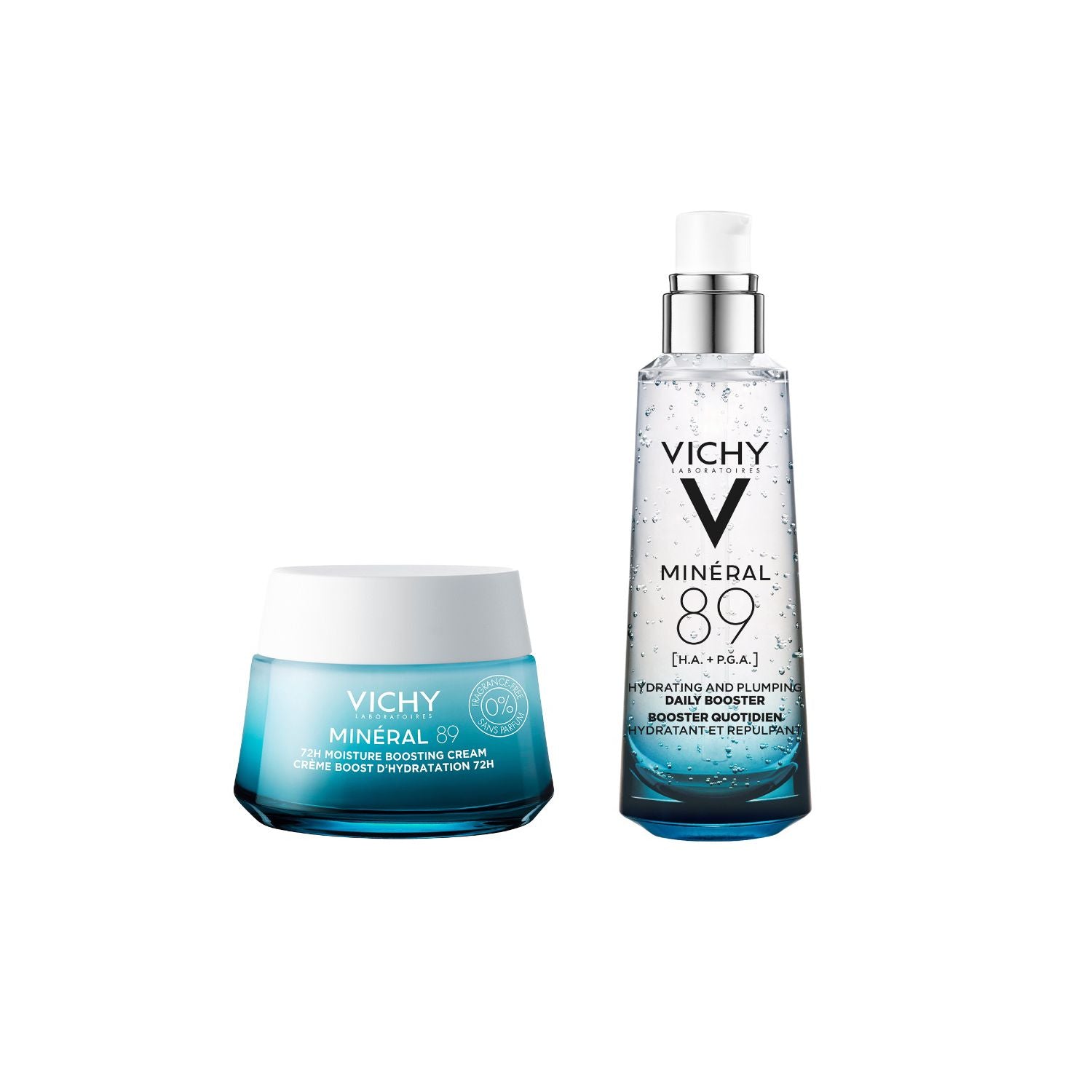 Vichy Hydrate Serum Duo Bundle cream and serum 50ml 75ml (British brand)
