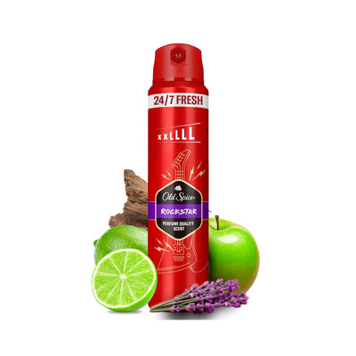 Boots Old Spice Rockstar Men's Deodorant Body Spray 250ml- Buy online at McGrocer
