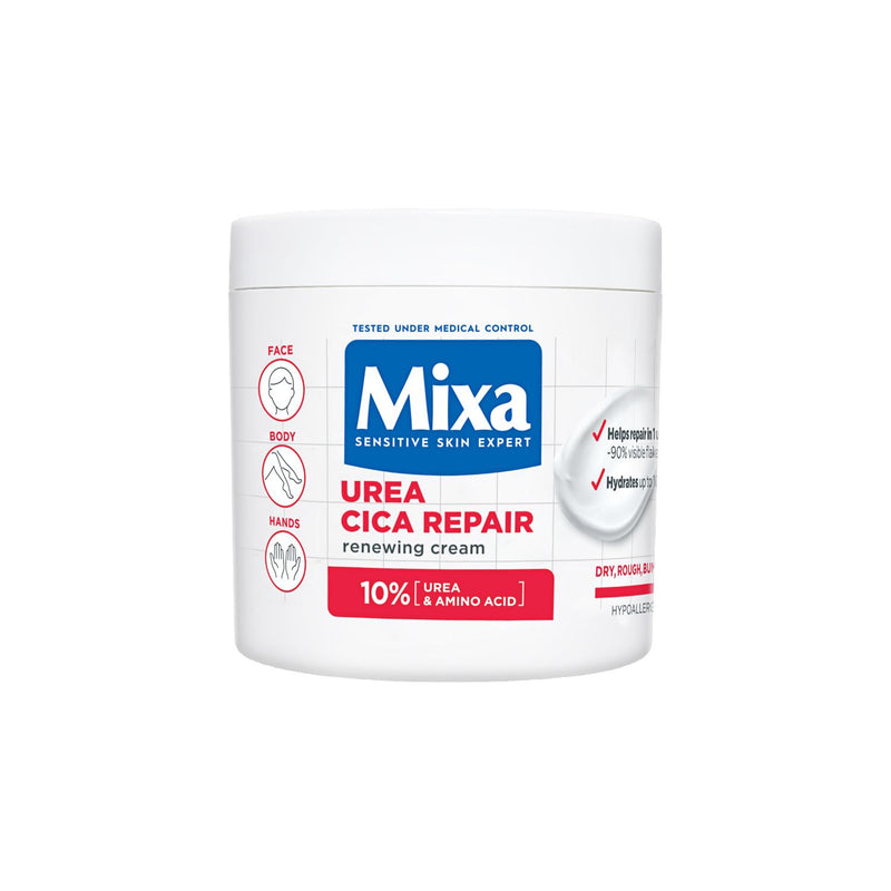 Mixa Urea Cica Repair renewing body cream 400ml, UK version