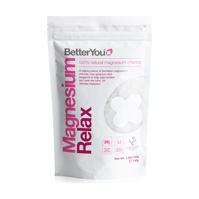 BetterYou magnesium relax bath flakes 750g (British brand)