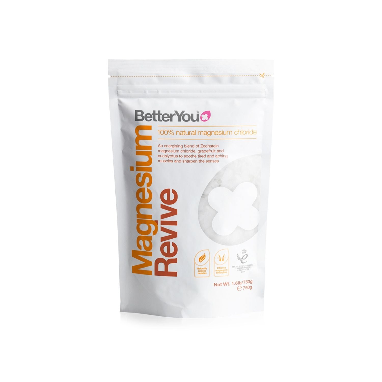 BetterYou Magnesium Revive Bath Flakes 750g, UK version