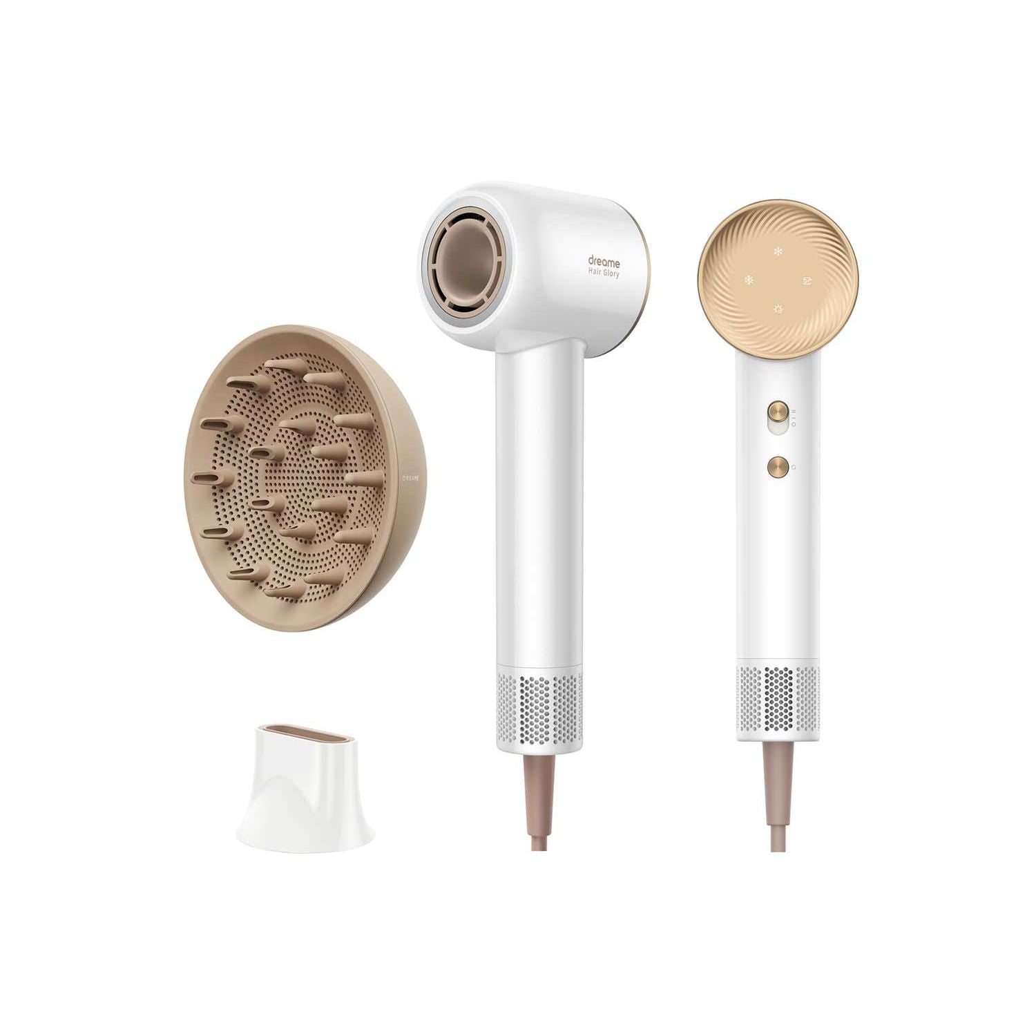 Dreame Glory Combo hair dryer white model, UK version