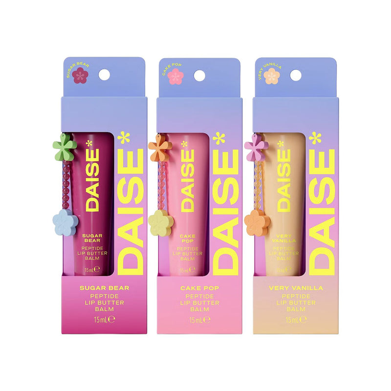 Daise Lip Trio includes three 15ml lip butter balms (British brand)