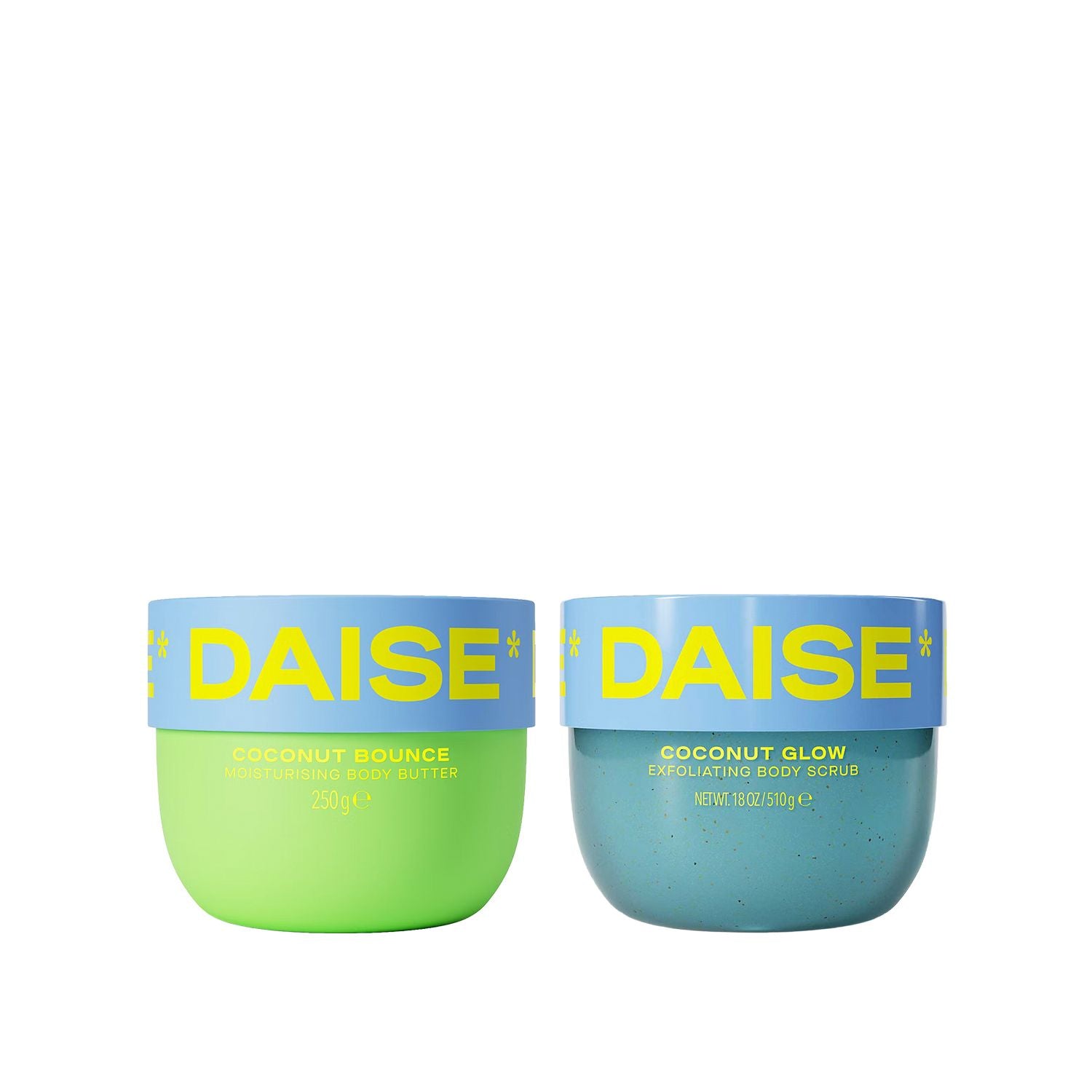 Daise coconut scrub and body butter set - British product