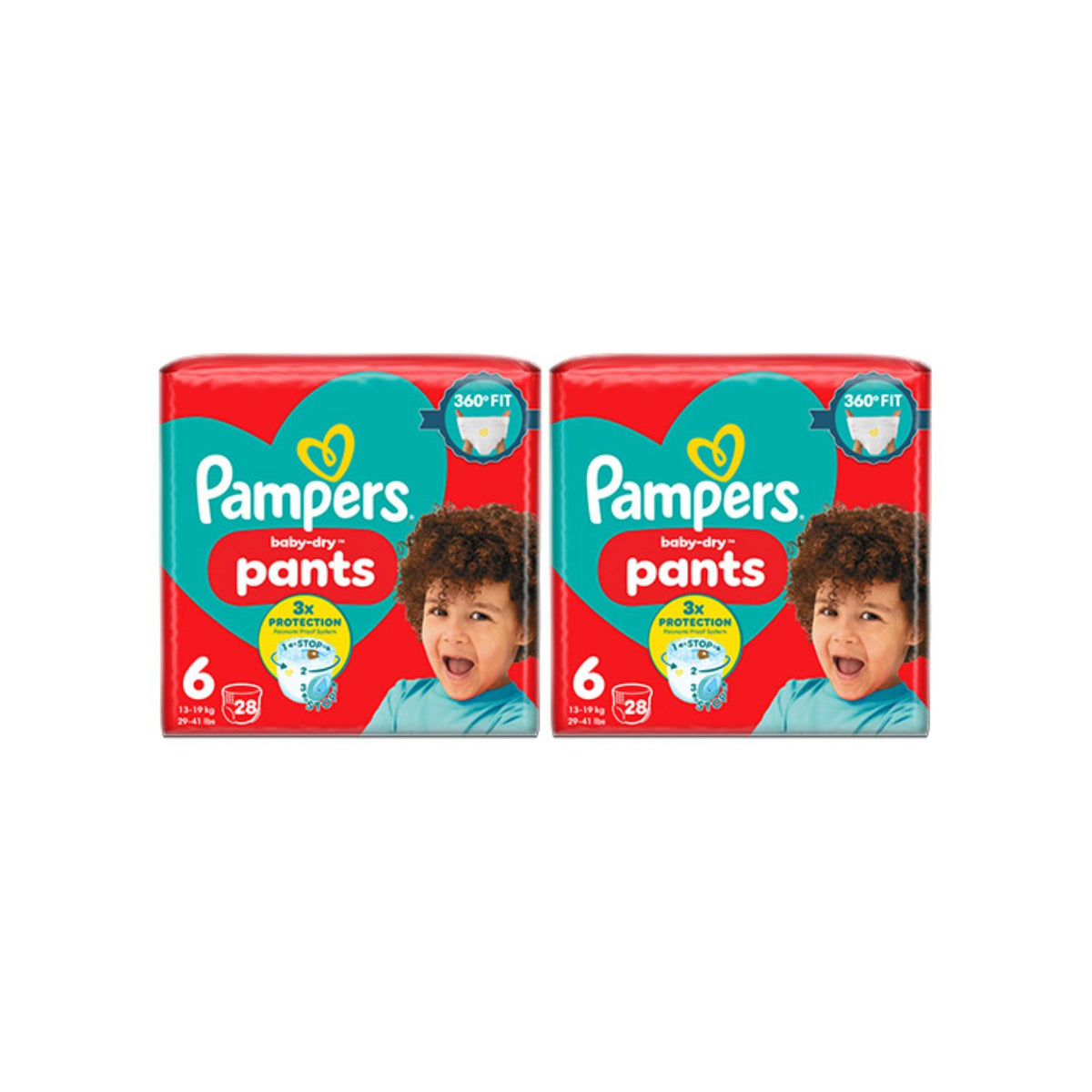 Pampers Baby-Dry nappy pants Size 6 bundle, imported from the UK