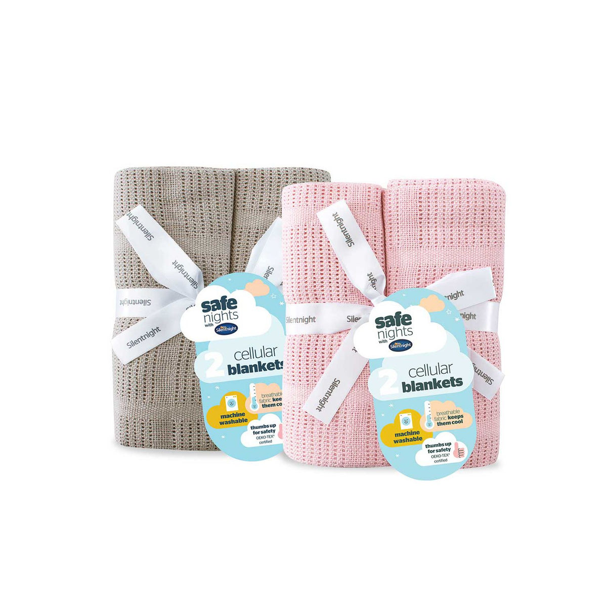 Silentnight cellular baby blanket 4 pack, imported from the UK